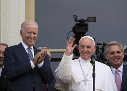 President-elect Joe Biden and Pope Francis.