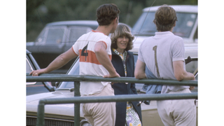 Prince Charles and Camilla at a polo match in 1972