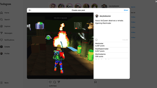 Instagram on the web in macOS