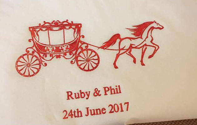 A horsey spin on the napkins