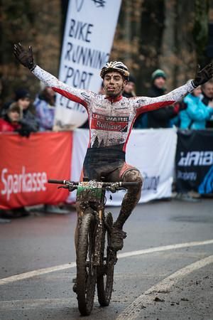 Julian Schelb wins the U23 race in Bad Saeckingen