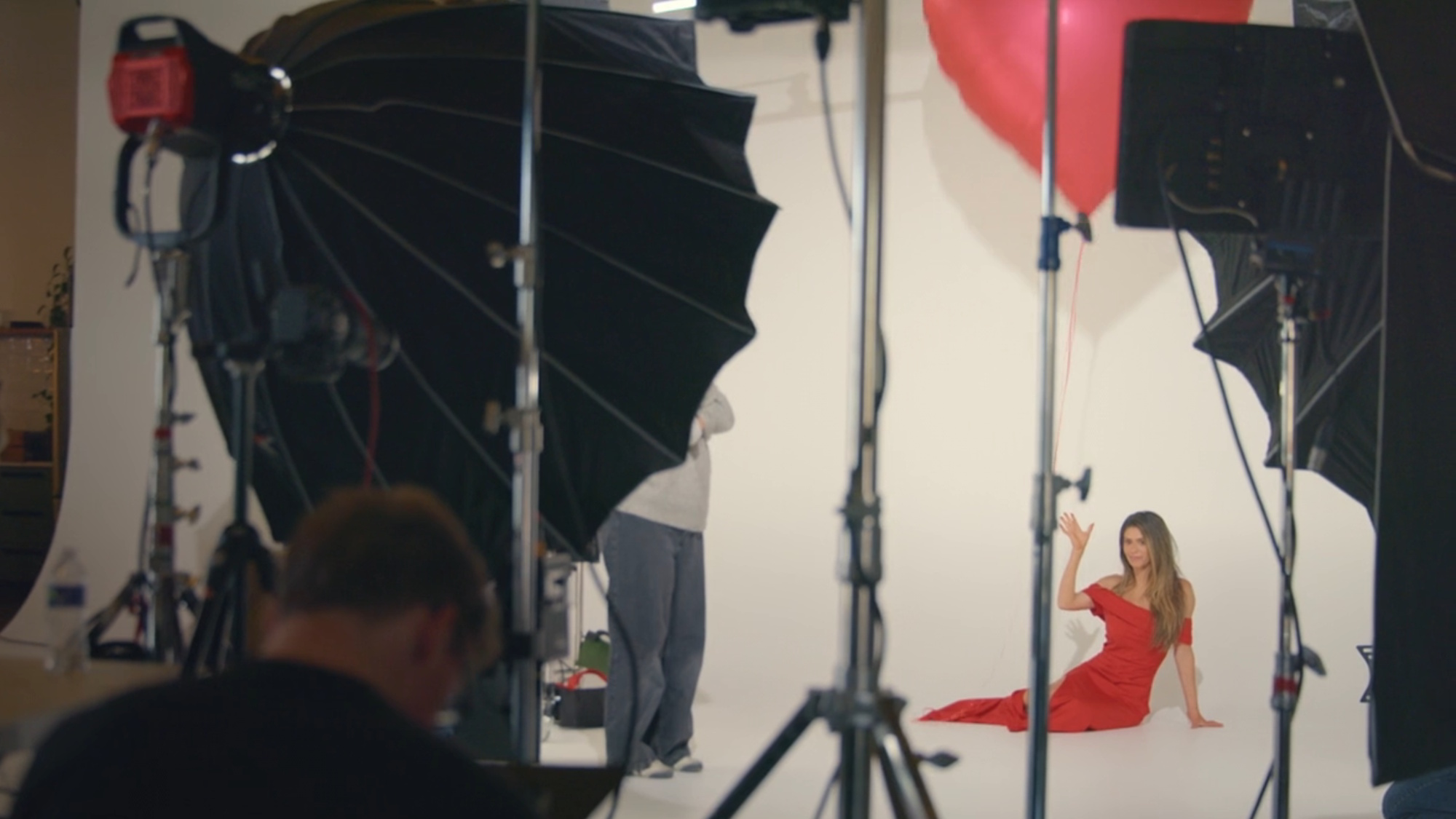 Taylor Frankie Paul is shown at a photo shoot for The Bachelorette on The Secret Lives of Mormon Wives.