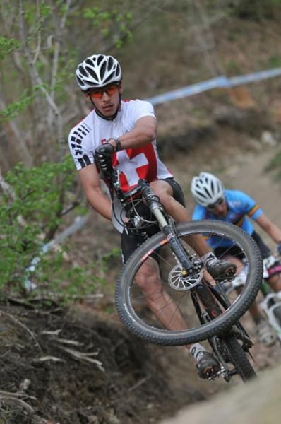Tobias Spescha (Swiss National Team) demonstrates his handling skills