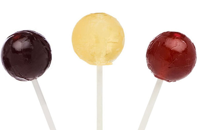 wine flavoured lollipops