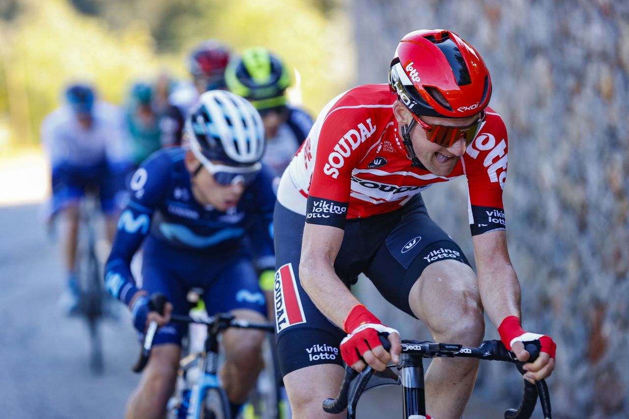 Tim Wellens (Lotto Soudal) goes on the attack at the Challenge Mallorca