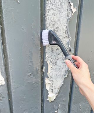 Painting a tired garage door