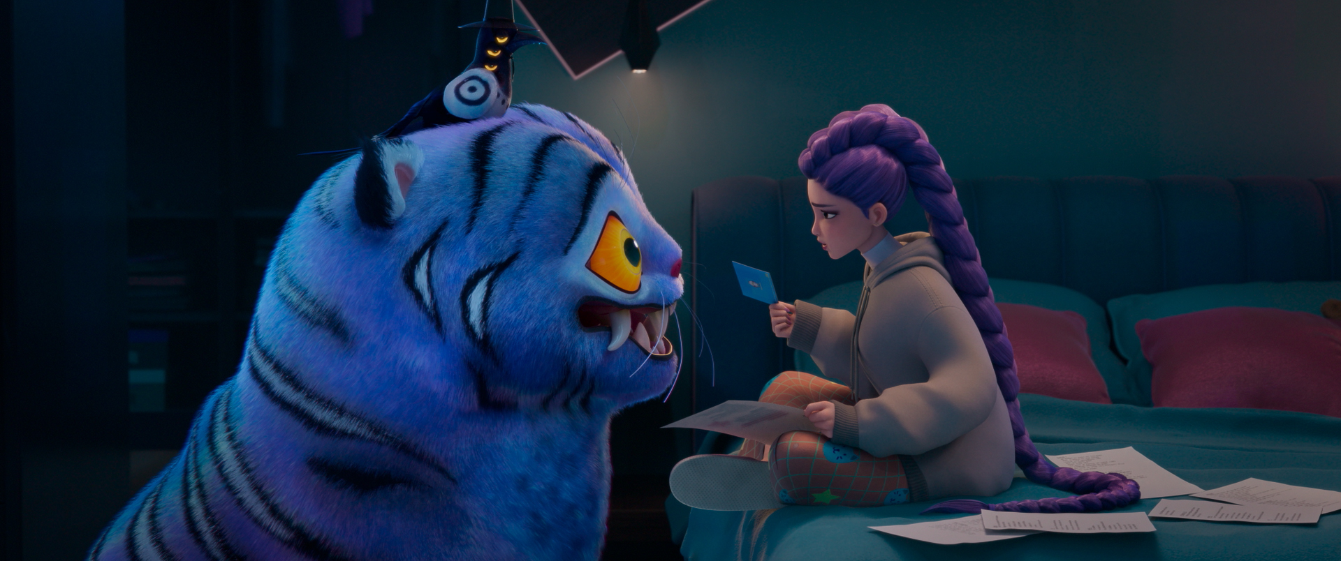KPOP DEMON HUNTERS - (Right) Rumi (voice by ARDEN CHO). Â©2025 Netflix