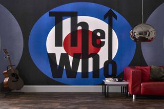 The Who's bullseye icon – part of a collection of rock murals and wallpapers produced by Rock Roll