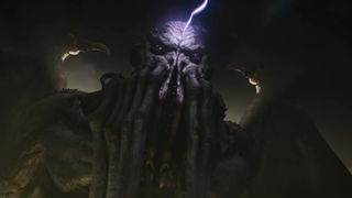 Cthulhu looking guy from the Cosmic Realm in Doom: The Dark Ages