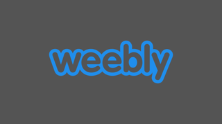 blue weebly logo on grey background