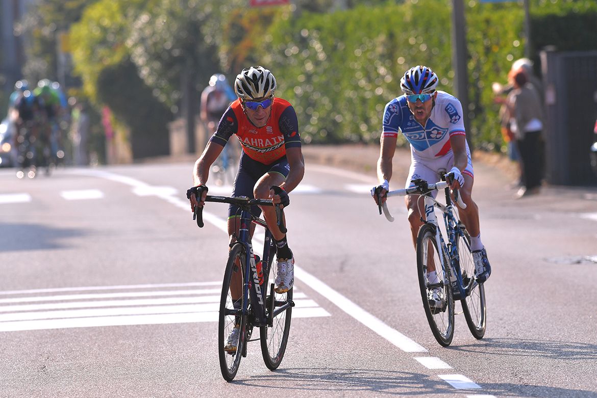 Vincenzo Nibali attacked and only Thibaut Pinot was able to follow immediately