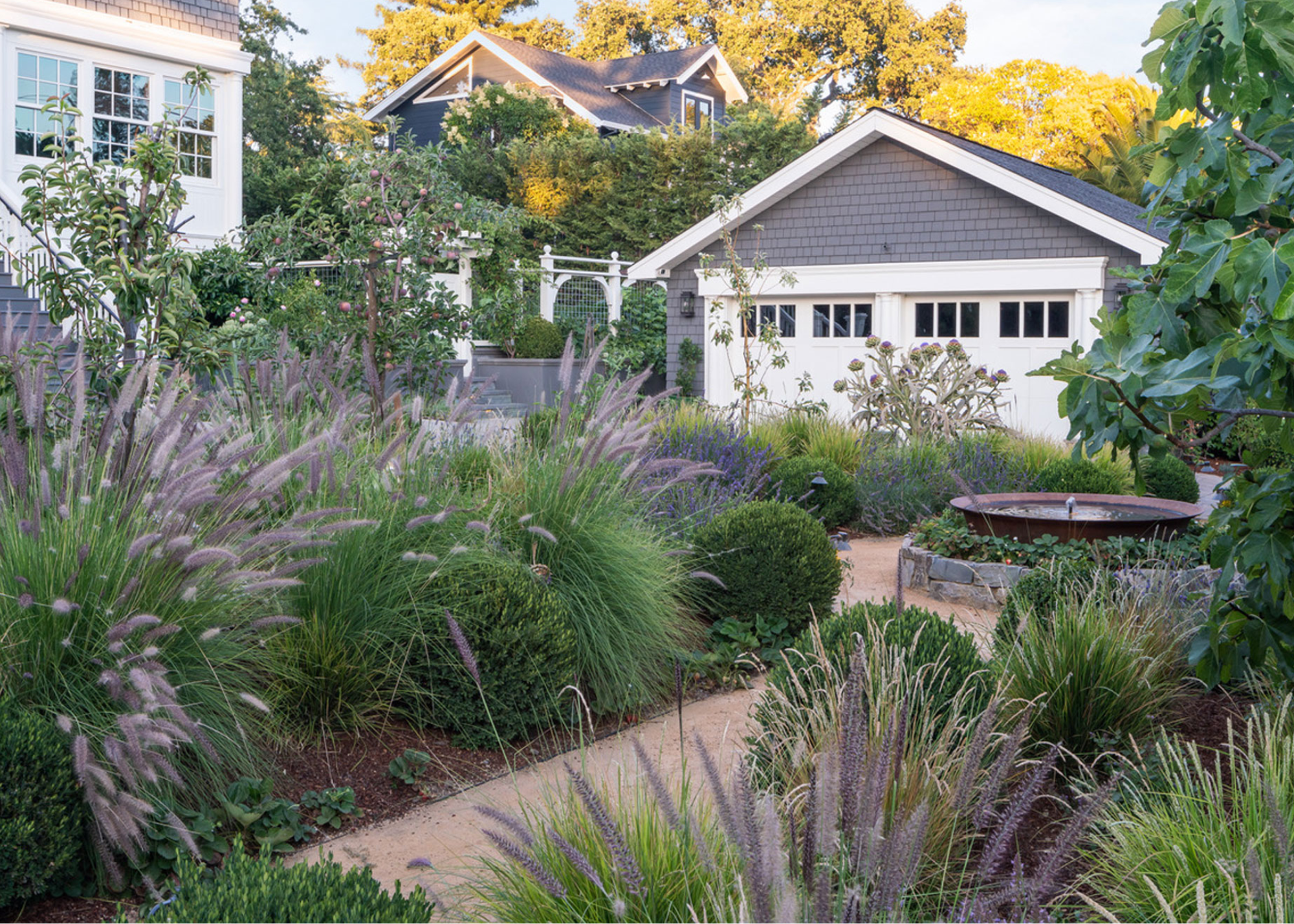 a new england style garden