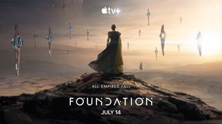 A promotional poster for "Foundation" Season 2 on Apple TV+