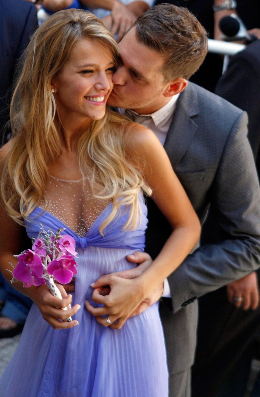 Michael Buble and Luisana Lopilato