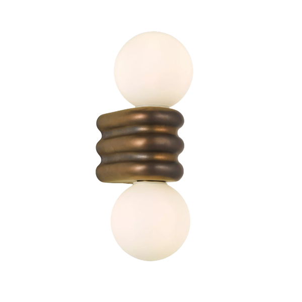 John Lewis, John Lewis Miche Double Bathroom Wall Light, Bronze