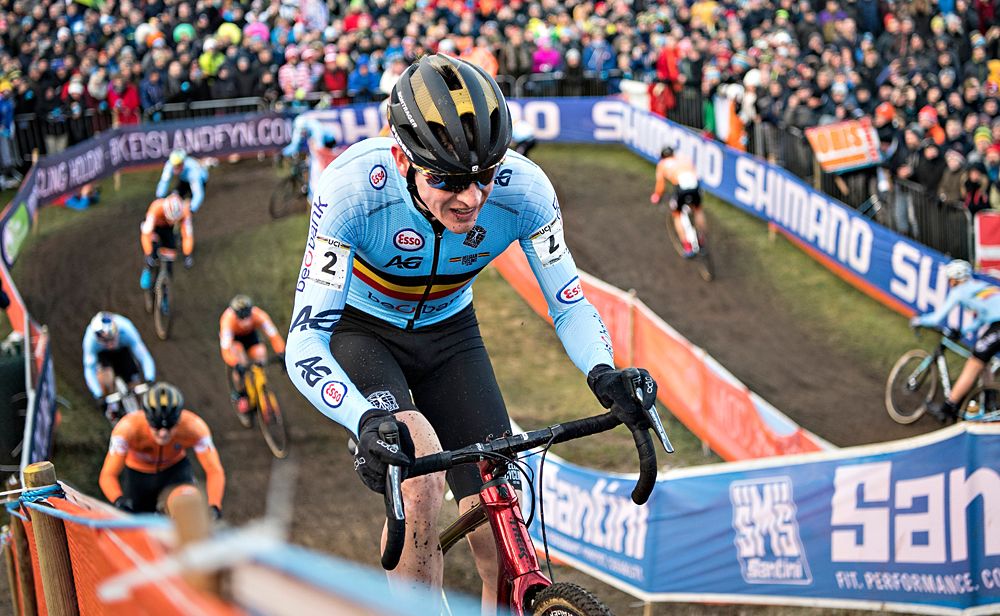 Toon Aerts (Belgium) racing at the World Championships in Bogense