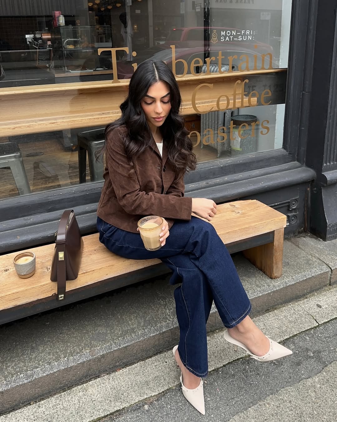 Mobina Peiman with glossy, tousled curls