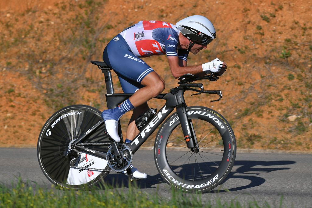 LAGOA PORTUGAL FEBRUARY 23 Vincenzo Nibali of Italy and Team Trek Segafredo during the 46th Volta ao Algarve 2020 Stage 5 a 203km Individual Time Trial stage from Lagoa to Lagoa ITT VAlgarve2020 on February 23 2020 in Lagoa Portugal Photo by Tim de WaeleGetty Images
