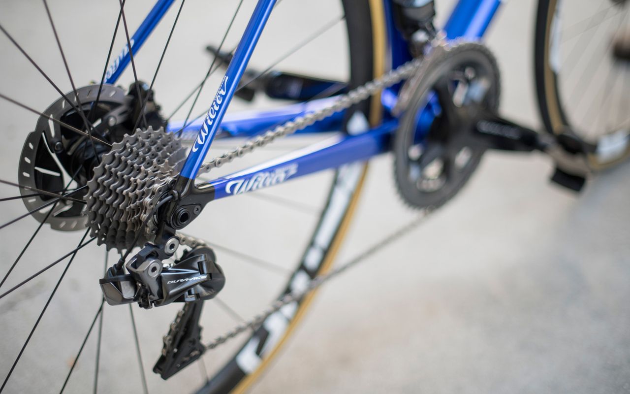 Team Total Direct Energie pair their framesets with Shimano Dura-Ace R9100 series drivetrains