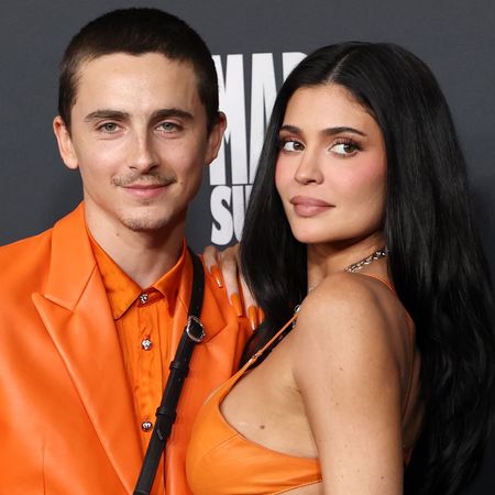 Timoth&eacute;e Chalamet and Kylie Jenner walked the red carpet together at the Marty Supreme premiere in matching orange leather looks