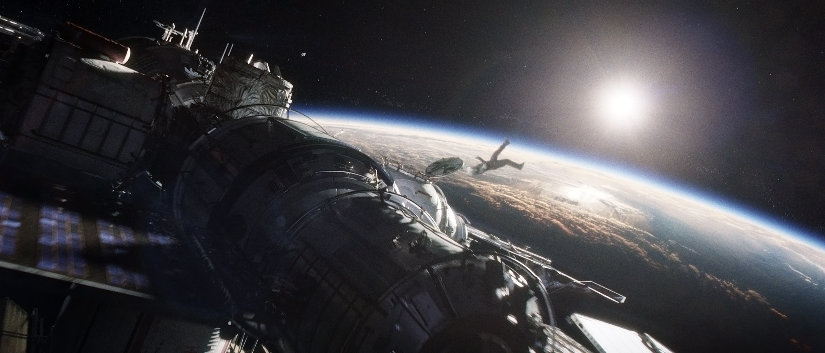 A Scene From Science-Fiction Thriller &#039;Gravity&#039;