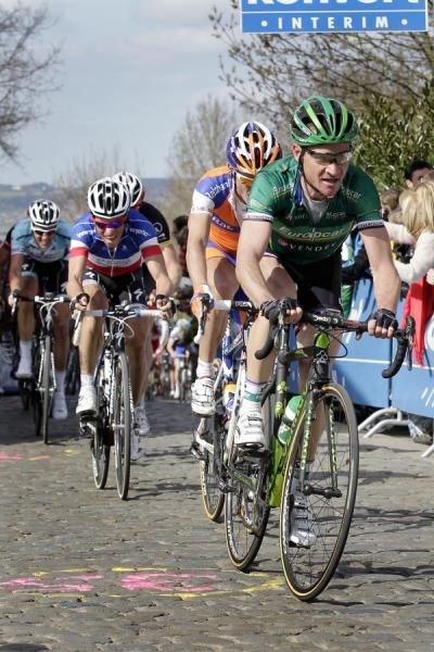 Thomas Voeckler (Europcar) had a dig within the final 20kms
