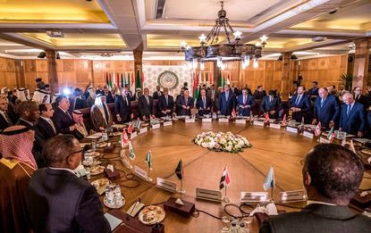 Arab League meeting.
