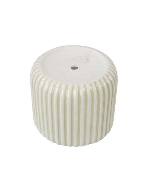 Beautiful 8" Soft Sage Stripe Ceramic Planter&nbsp;