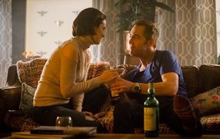 Cold Feet Adam and Tina loved up