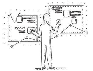 A UX designer follows UX tips to design a workflow