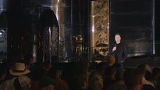 SpaceX CEO Elon Musk reveals new details about Starship Mk, the company's enormous reusable launch system, and talks aliens in Boca Chica, Texas on September 28, 2019. 