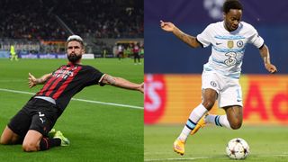 Olivier Giroud i AC Milan och Raheem Sterling i Chelsea ställs mot varandra under tisdagskvällen