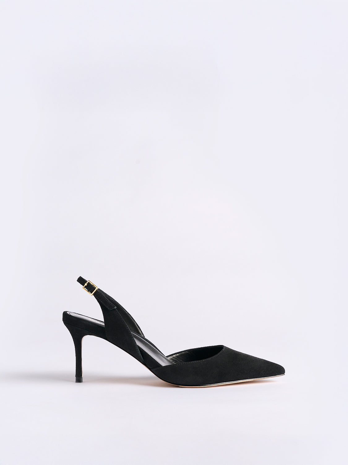 Classic Slingback 70 | Black Suede