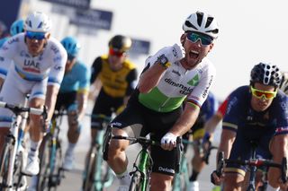 Mark Cavendish claimed victory on stage 3 of the Dubai Tour