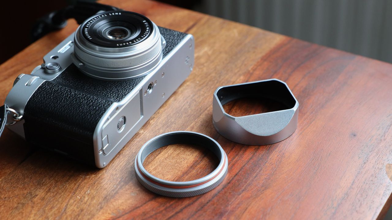 Fujifilm X100VI camera on a wooden table