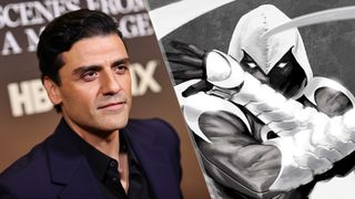 Oscar Isaac (L) will portray Moon Knight (R) in an upcoming Disney Plus series