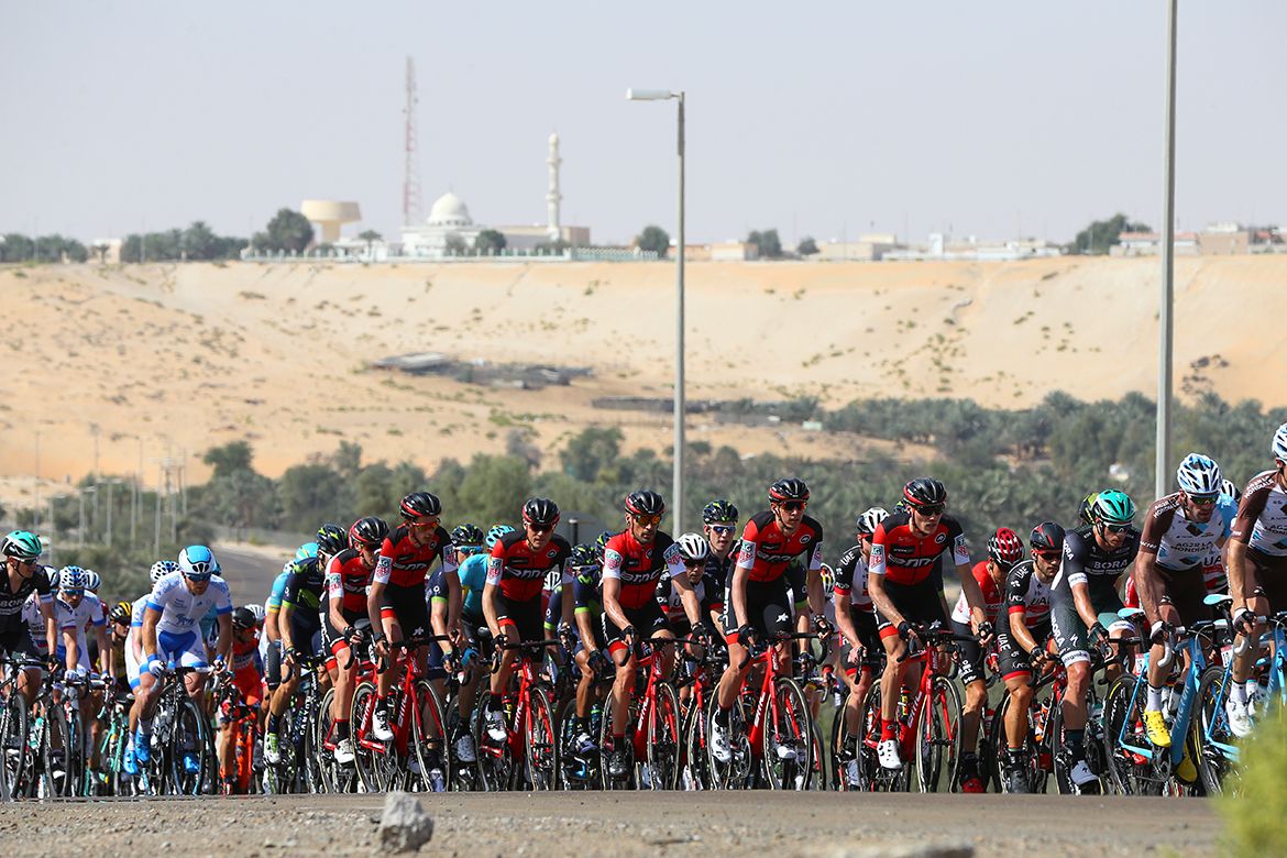 BMC Racing rides together in the peloton
