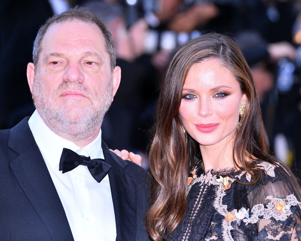 U.S. producer Harvey Weinstein and his wife Georgina Chapman attend a screening of the film &quot;The Little Prince&quot; in Cannes, France, on May 22, 2015.