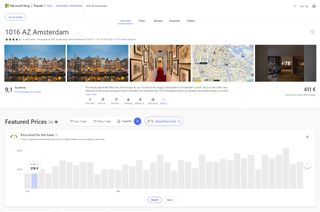 Bing with ChatGPT travel search result