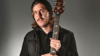 Mikael Akerfeldt of Swedish heavy metal band Opeth during a portrait shoot for Guitarist Magazine/Future via Getty Images, November 8, 2011.