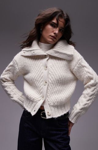 Chunky Collared Cardigan