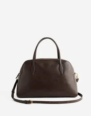 Top Handle Crossbody Bag in Soft Grain Leather