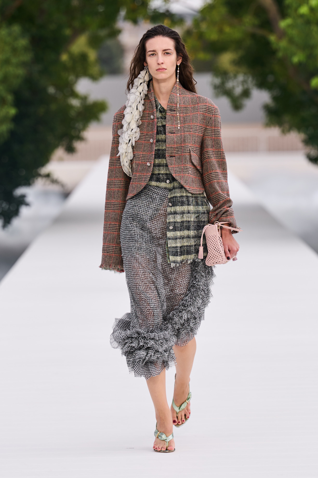 an example of asymmetry on the dior spring 2027 runway.