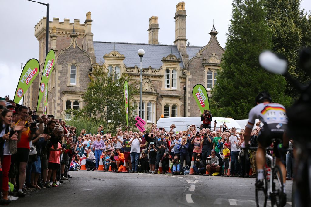 The fans packed the roadside