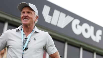 Greg Norman at the second LIV Golf Invitational Series event in Portland