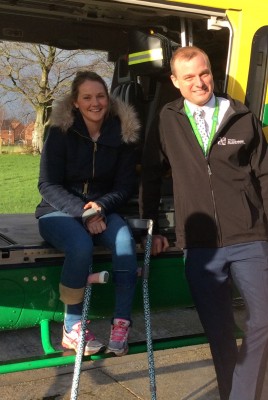 Meeting the Air Ambulance crew who saved me