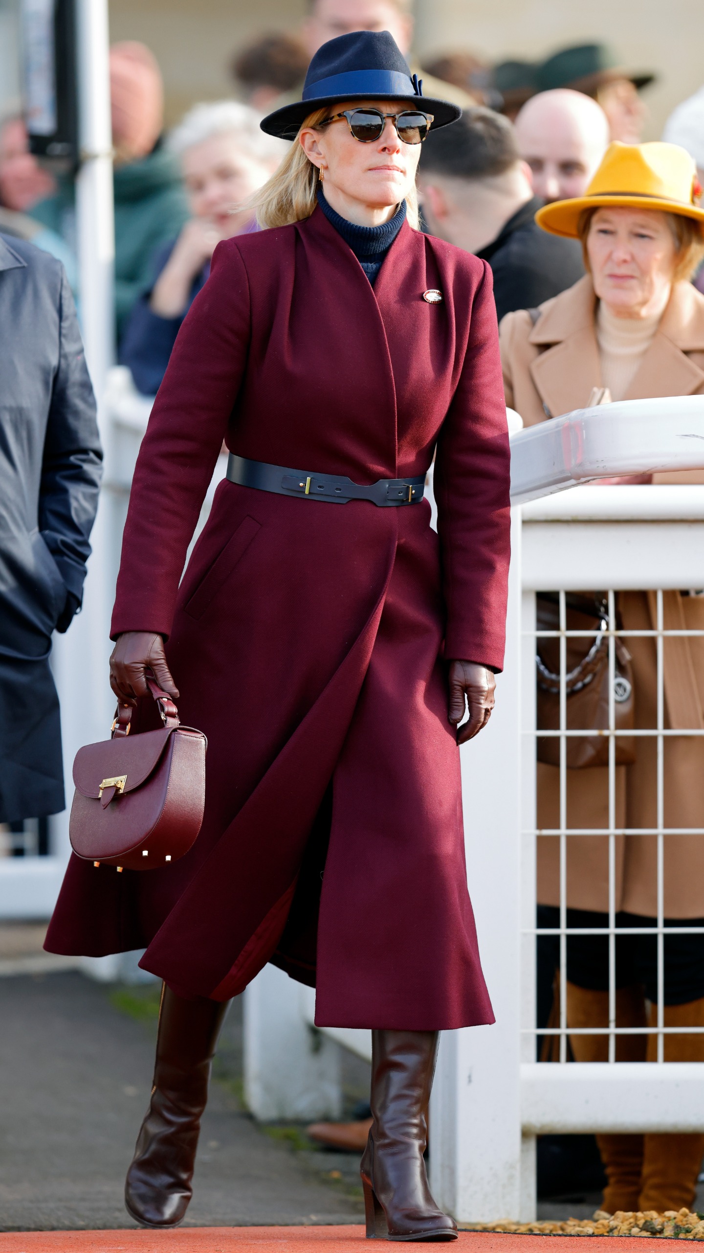 Zara Tindall attends Festival Trials Day at Cheltenham Racecourse on January 27, 2024 in Cheltenham