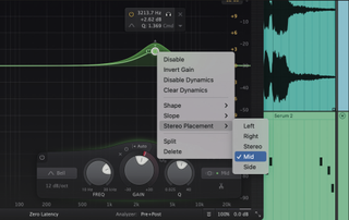 Mixing elements using mid-side EQing 2