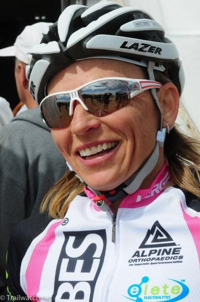 Shannon Gibson (NoTubes) after riding her last lap