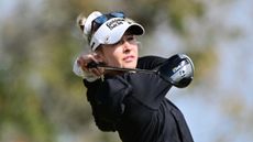 Nelly Korda takes a shot at the LPGA Drive On Championship
